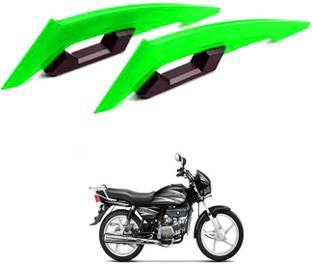 XZRTZ Winglet, Scratch Resistant Universal Sturdy Side Spoiler(Yellow) forSplendor Pro Bike Crash Guard