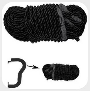 MK Mankrit J_Bullet Nylon Leg Guard Rope / Crash Guard Rope, 28 Meter Extra Long