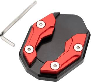 Vagary Red CNC Side Stand Extender Foot Kickstand for Yamaha Aerox 155 Bike Crash Guard