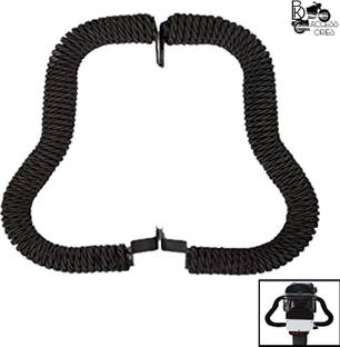 B.K Accessories Rear Back Leg Guard Heavy Metal with Bike Crash Guard Rope