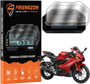 FriendZon 9H Speedometer Scratch Guard Compatible with Yamaha R15V4, R15M, R25 (Pack Of 2) Bike Crash Guard