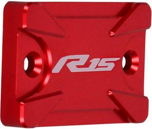 Moto Genius R15 V3, V4 & M Red CNC Aluminium Alloy Disk Oil Cap Cover Guard Bike Crash Guard