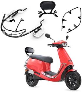 FAVOURITE AUTO ACCESSORIES Ola S1 and S1 Pro accessories with Foldable Footrest and Comfortable Backrest Bike Crash Guard