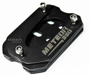 OBEROI'S TRADERS Premium Side Stand Extender for Royal Enfield Meteor 350 (MATT Black) Bike Crash Guard