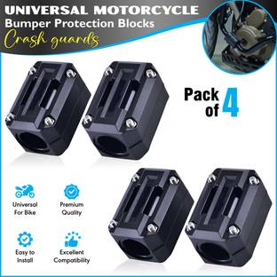 BRXR Bike Engine Crash Guard Bumper /Frame Protector Universal For All Bike Pack of 4