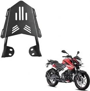 Autobrand Heavy Back Rack with Carrier Backrest Compatible for Bajaj Pulsar Ns 200 (Bajaj) Bike Crash Guard
