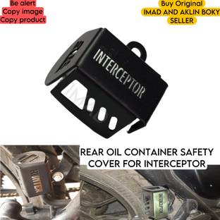 imad REAR OIL BOX COVER FOR INTERCEPTOR BLACK Bike Crash Guard