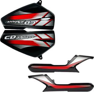 SP Shree Premium CD Deluxe Black Bed Side Panel And Tail Panel Bike Crash Guard