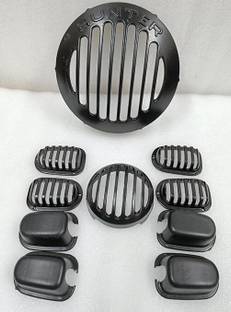 WHEETOYKART Alloy Metal Hunter 350 Headlight Grills Set for Model Hunter Handlebar Hand Guard
