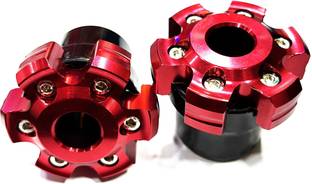 acube mart Anti Crash Pad, Wheel Front Fork Frame Slider universal for bike 2pc red Bike Crash Guard