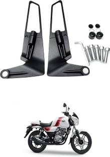 LOVMOTO Universal Motorcycle Adjustable Rotating Rear View Mirror Wing Side Mirror SG129 Handlebar Hand Guard