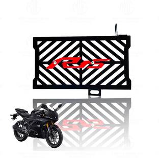 Moto Genius Metal Radiator Guard for R15 V4 | Essential Motorcycle Protection (Red) Bike Radiator Guard