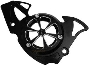Vagary Black CNC Aluminium Front Chain Sprocket Cover for Yamaha R15-V4,V3, R15M, MT 15 Bike Chain Guard