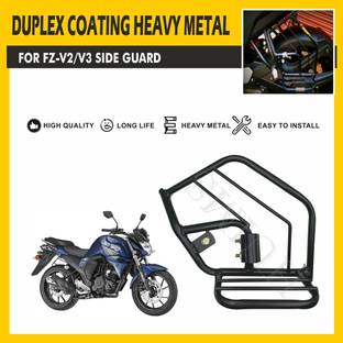 Allowing LADIES HEAVY METAL FOOTREST GUARD FOR YAMAHA FZ V2/V3 Bike Crash Guard