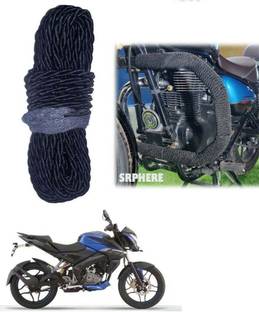 SRPHERE Bike Crash Guard Black Rope 12 Meter Long For Pulsar 160 NS DTS-i