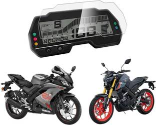 Vagary Tempered Glass Screen Protector For R15 V3/ MT 15 Bike Crash Guard