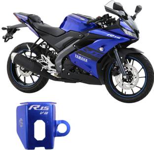 ASRYD Bike Rear Brake Oil Container Guard / Fluid Reservoir Cap Cover For R15 V3 Blue Bike Radiator Guard