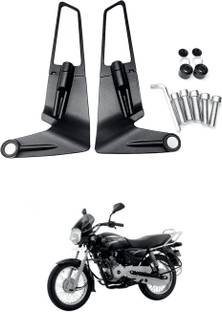 LOVMOTO Universal Motorcycle Adjustable Rotating Rear View Mirror Wing Side Mirror SG77 Clip-on Handle Bar