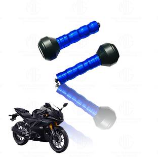 Moto Genius Yamaha R15 V4 Frame Slider Crash Protection Guard | Premium Protector (Blue) Bike Crash Guard