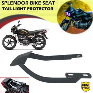 Znee Smart SUM-GC1 Metal Black Rear Seat Tail Protector For Splendor, Splendor Pro Bike Crash Guard