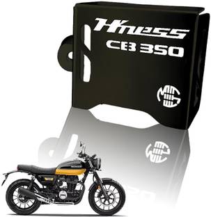 Moto Genius Rear Brake Oil Container Guard for Honda Hness CB 350 | Durable (Black) Bike Crash Guard