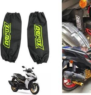 way2gmart Aerox 155 Rear shocker sleeve neon set of 2 Bike Crash Guard