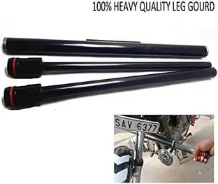 Huims Single Rod Leg Guard Black BLACK Splendor Bike Crash Guard Universal bike