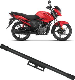ZRIDE Moterbike Heavy Single Rod Leg Guard for Hero Glamour Red All Model Bike Crash Guard