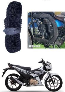 SRPHERE Bike Crash Guard Black Rope 12 Meter Long For Raider