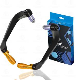 Moto Genius Adjustable CNC Brake Clutch Lever Protector Guard for Motorcycles Gold Bike Crash Guard