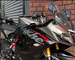 SGTB TVS Apache RR310 Frame Slider Crash Guard Black