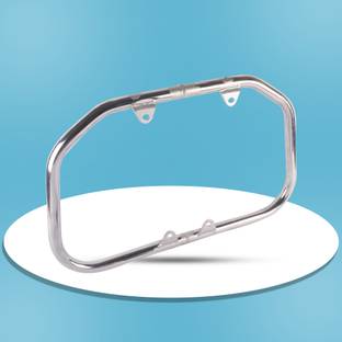 pnk SPLENDOR LEG GUARD ORIGNAL FITING CHROME STRONG MATEREIAL MADE IN INDIA Bike Crash Guard
