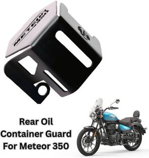 TRYFLY Stainless Steel Rear Brake Oil Container Guard For Royal Enfield Meteor 350 Bike Crash Guard