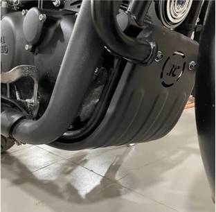 Autobrand Black Premium Heavy Quality Engine Guard,Sump Guard for RE Reborn Classic 350cc Bike Engine Guard