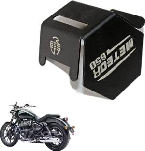 Moto Genius Super Meteor 650 Rear Brake Oil Container Guard, Fluid Reservoir Cover Protector Bike Crash Guard