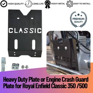 Giinix RE5 Heavy Plate or Engine Crash Guard Plate for Royal Enfield Classic 350 /500