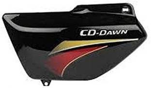 ARPIT ENTREPRISE Side Panel For CD Dawn (Black-Red) Bike Crash Guard
