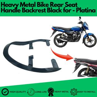 SRPHERE PP178 Heavy Metal Bike Rear Seat Handle Backrest Suitable for Bajaj Platina Bike Crash Guard