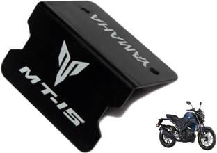 OBEROI'S TRADERS MT 15 Stainless Steel Front Disc Brake Fluid Reservoir Oil Cap Protector Cover Bike Crash Guard
