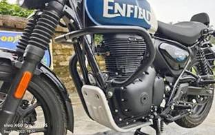 Seflipo Metal Premium Heavy Quality Engine Guard,Sump Guard for RE Hunter 350 (Silver) Bike Engine Guard