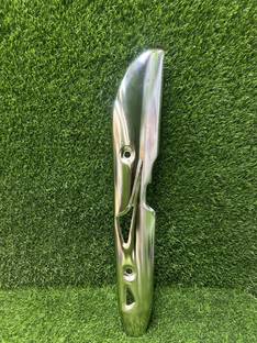 MACH7 SPLENDOR BS3 BS4 SILENCER PLATE CHROME STRONG MATERIAL MADE IN INDIA Hero Splendor Full Exhaust System