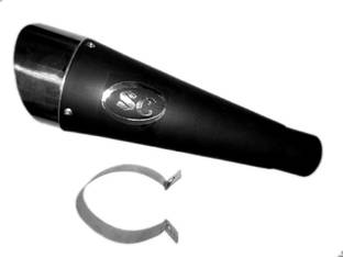 RA ACCESSORIES Universal For Bike Universal For Bike Slip-on Exhaust System