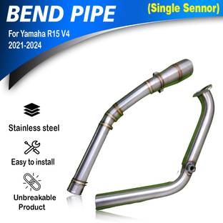 ASRYD R15 V4 MT-15 BS4 Single Sensor Bend Pipe Full System Pipe Yamaha R15 Full Exhaust System