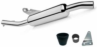 WORDZ Angular Chrome Exhaust silencer Royal Enfield Classic 350 Full Exhaust System