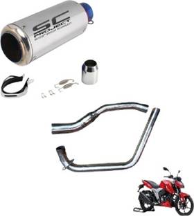 acube mart TVS Apache RTR 160 Slip-on Exhaust System