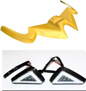 Gogna Mart Bajaj Pulsar RS 200 Winglet yellow modified bike cap Bike Fairing Kit