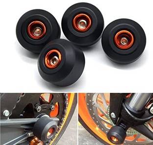 Gogna Mart KTM Wheel Frame Sliders Crash Protectors for Duke RC 200 390 (Set of 4) Bike Fairing Kit