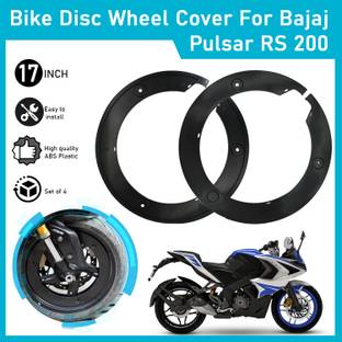 Atoray Bike Pro Disc Wheel Cover (ABS Plastic) for Bajaj Pulsar RS 200 set of 2 Bike Fairing Kit
