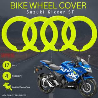 SRPHERE Green 17 Inch ABS Plastic PRO Disc Wheel Cover For SUZUKI GIXXER SF Bike Fairing Kit