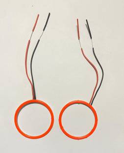 Auto MT 2PC 60MM RED Eyes Led Ring COB LED Angel Eyes Halo Ring DRL Halo Ring COB Chip Bike Fairing Kit